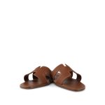 Hermès Box Calfskin Oran Sandals Gold Size 37.5