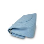 Light Blue Caviar Quilted Classic Flap Medium Light Gold Hardware - Image 12