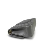 Dark Grey Lambskin Quilted Classic Flap Medium LGHW - Image 7