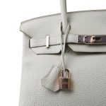 Birkin 30 Beton Clemence Rose Gold Plated D Stamp - Image 3