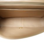 Beige Lambskin Quilted Diana Flap Medium Gold Hardware - Image 11