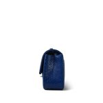Blue Python Mini Rectangular Flap Silver Hardware - Image 2