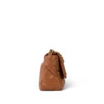 22A Caramel Lambskin Quilted 19 Flap Small Mixed Hardware - Image 6