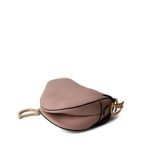 Dior Blush Grained Calfskin Saddle Bag w/ Strap - Image 7