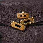 Kelly 25 Retourne Horseshoe (HSS) Ebene Togo Gold Plated B Stamp - Image 13