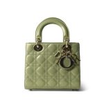Glossy Green Lady Dior Patent Cannage Small - Image 3
