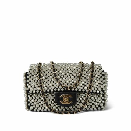 19S Pearl On Flap Mini Rectangular Bag LGHW