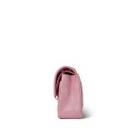 19S Iridescent Pink Caviar Quilted Small Classic Flap with LGHW - Image 2