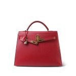 Kelly 32 Rouge Vif Ardennes Gold Plated X Circle Stamp - Image 8