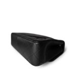 Sweet Camelia Single Flap Black Lambskin Quilted Aged GHW - Image 7
