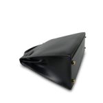 Kelly 32 Black Box Calfskin Gold Plated U Circle Stamp - Image 17