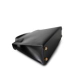 Mini Kelly 20 Sellier Black Box Calfskin Gold Plated B Stamp - Image 7