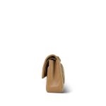 22B Dark Beige Lambskin Quilted Classic Flap Medium Light Gold Hardware - Image 4