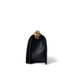 Black Caviar Quilted Small Boy Bag Aged Gold Hardware - Image 3