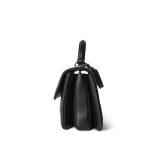 Black Lambskin Quilted Small Trendy CC Light Gold Hardware - Image 2