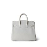 Birkin 25 Gris Pale Togo Gold Plated B Stamp - Image 5