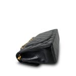 Black Lambskin Quilted Classic Flap Small Gold Hardware - Image 9