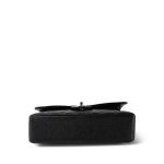Black Caviar Quilted Classic Flap Medium Silver Hardware - Image 5