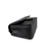 Black Lambskin Quilted Mini Rectangular Flap Light Gold Hardware - Image 9