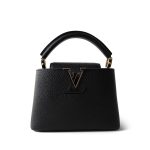 Louis Vuitton Black Taurillon Mini Capucines