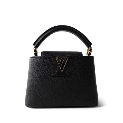 Louis Vuitton Black Taurillon Mini Capucines