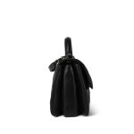 21S Black Lambskin Quilted Small Trendy CC Light Gold Hardware - Image 6