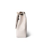 Vintage White Lambskin Quilted Double Flap Medium GHW - Image 2