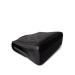 Vintage Black Caviar Quilted Square Flap Gold Hardware - Image 7