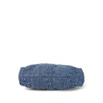 24S Washed Denim Quilted 22 Small Hobo Bag - Image 3