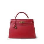 Kelly 32 Rouge Vif Ardennes Gold Plated X Circle Stamp - Image 5