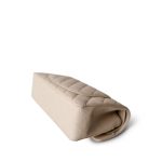 Light Beige/Nude Caviar Quilted Classic Flap Small LGHW - Image 9