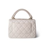 22S White Lambskin Quilted Trendy CC Small LGHW - Image 13