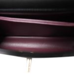 24A Black Caviar Quilted Small Coco Handle Light Gold Hardware - Image 6