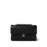 Black Caviar Quilted Classic Flap Small GHW