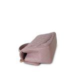 24P Light Pink Lambskin Quilted Mini Top Handle LGHW - Image 7