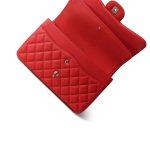 19C Red Caviar Quilted Classic Flap Jumbo LGHW - Image 12