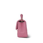 Light Pink Lambskin Quilted Mini Top Handle Light Gold Hardware - Image 2
