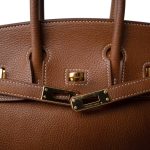 Birkin 25 Fauve Barenia Gold Plated Z Stamp - Image 11