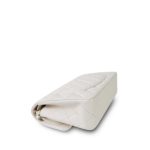 21B White Caviar Quilted Classic Flap Small Light Gold Hardware - Image 7