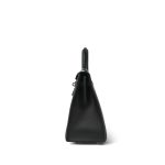 Kelly Sellier 25 Noir Écru Swift Toile Palladium Plated B Stamp - Image 14