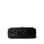 Black Goatskin Quilted 19 Flap Small MHW - Image 7