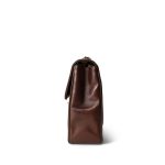 Brown Mademoiselle Lambskin Vertical Flap Jumbo Gold Hardware - Image 4