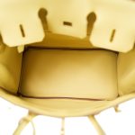 Birkin 25 Jaune Poussin Togo Gold Plated Z Stamp - Image 8