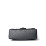 15C Charcoal Glittery Caviar Quilted Mini Rectangular Flap - Image 8