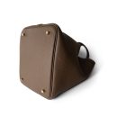 Picotin Lock 22 Etoupe Taurillon Clemence Gold Plated Z Stamp - Image 8