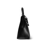 SOLD Kelly Sellier 28 Black Box Calfskin Palladium Plated [G] Stamp - Image 14