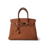 Birkin 30 Gold Veau Togo Gold Plated U Stamp