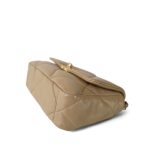 21S Beige Lambskin Quilted 19 Flap Small Mixed Hardware - Image 7