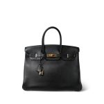 Birkin 35 Noir Gulliver Gold Plated [B] Stamp