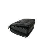 Black Lambskin Quilted Small Trendy CC Light Gold Hardware - Image 9